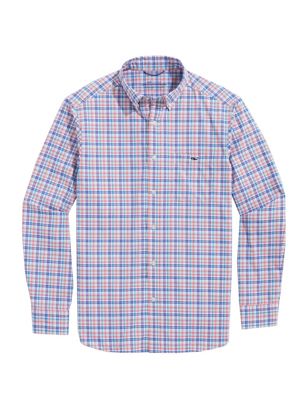 

Рубашка On-The-Go из нейлона в клетку Vineyard Vines