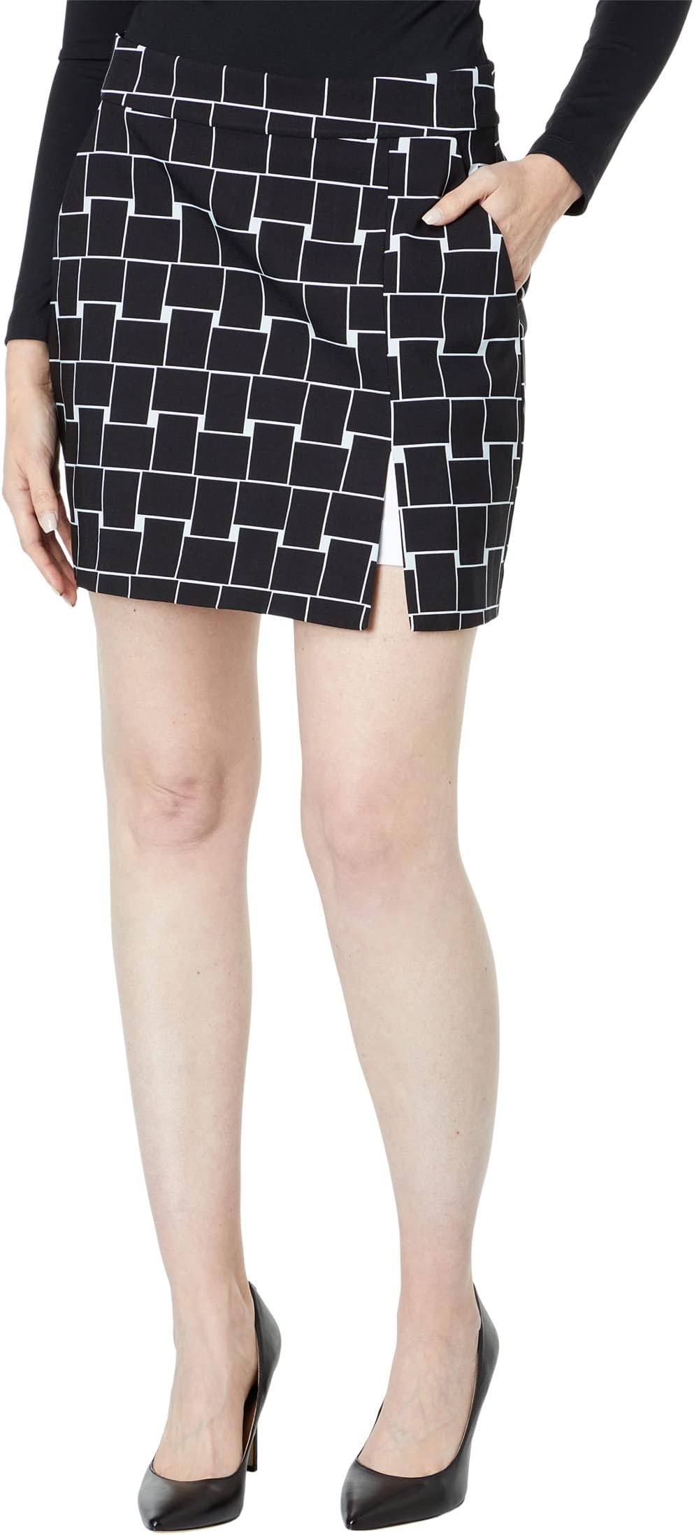 цена Короткая юбка без застежки Krazy Larry, цвет Black Cube