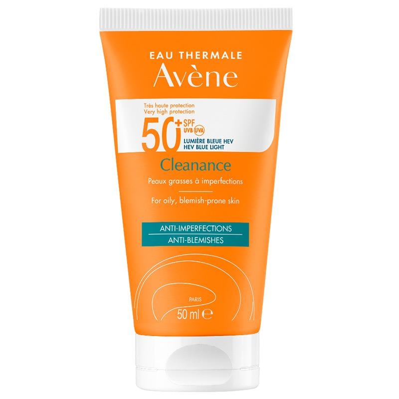 Avene Solaire Cleanance SPF 50+ солнцезащитный крем для жирной кожи 50 мл