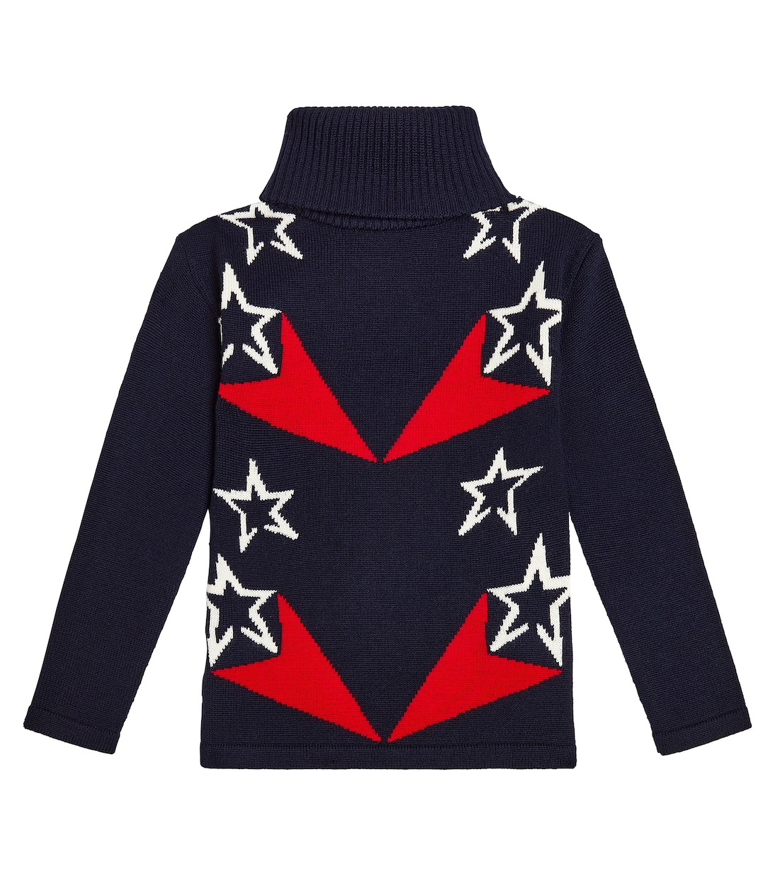 цена Шерстяной свитер с высоким воротником и падающей звездой Perfect Moment Kids, мультиколор