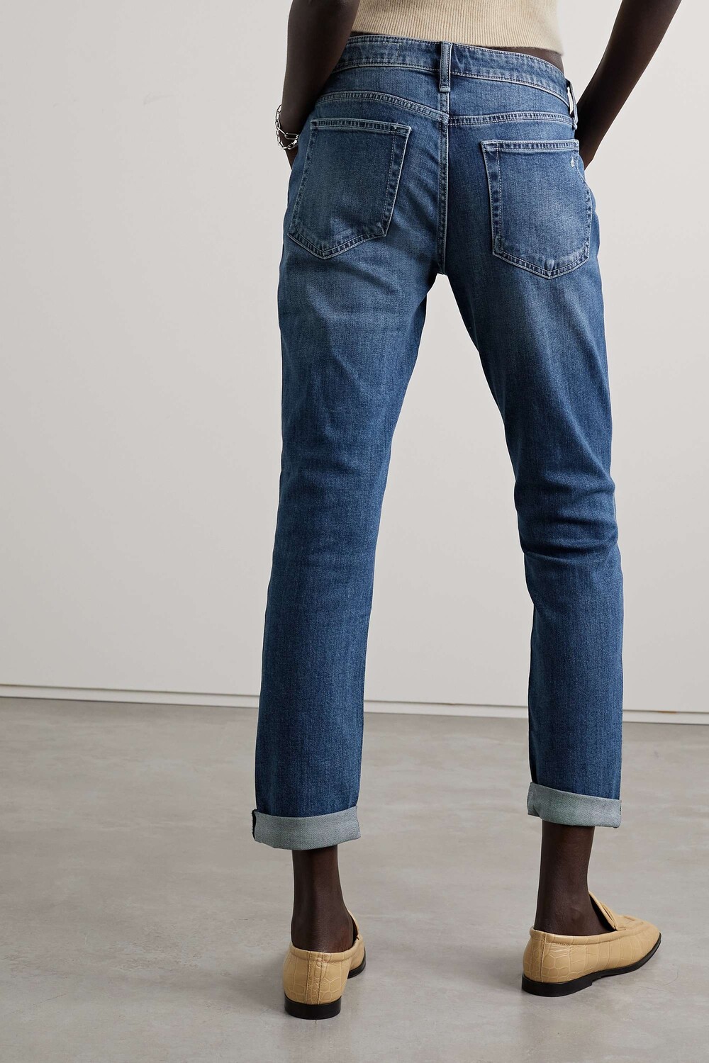

RAG & BONE укороченные джинсы-бойфренды Dre с заниженной талией, деним