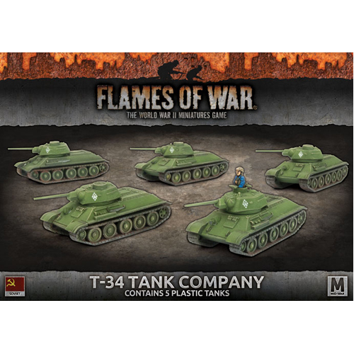 Фигурки Flames Of War: T-34 Tank Company (X5 Plastic)