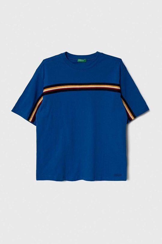 

Детская хлопковая футболка United Colors of Benetton, синий