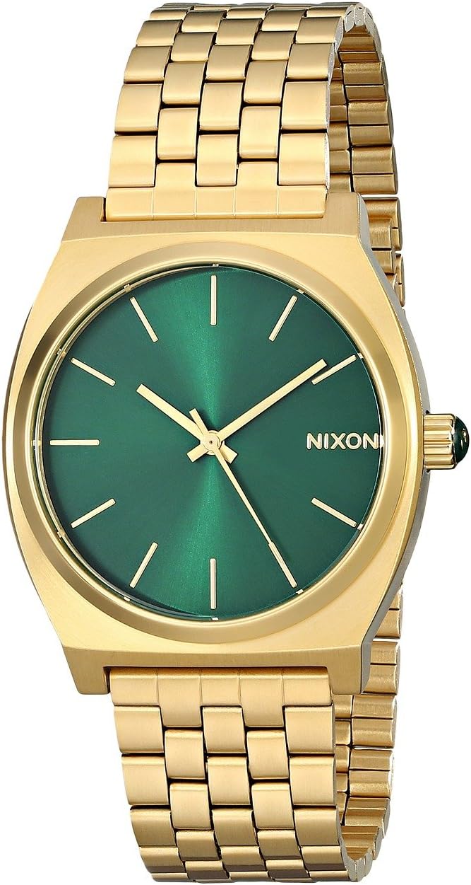 Часы Time Teller Nixon, цвет Gold/Green Sunray