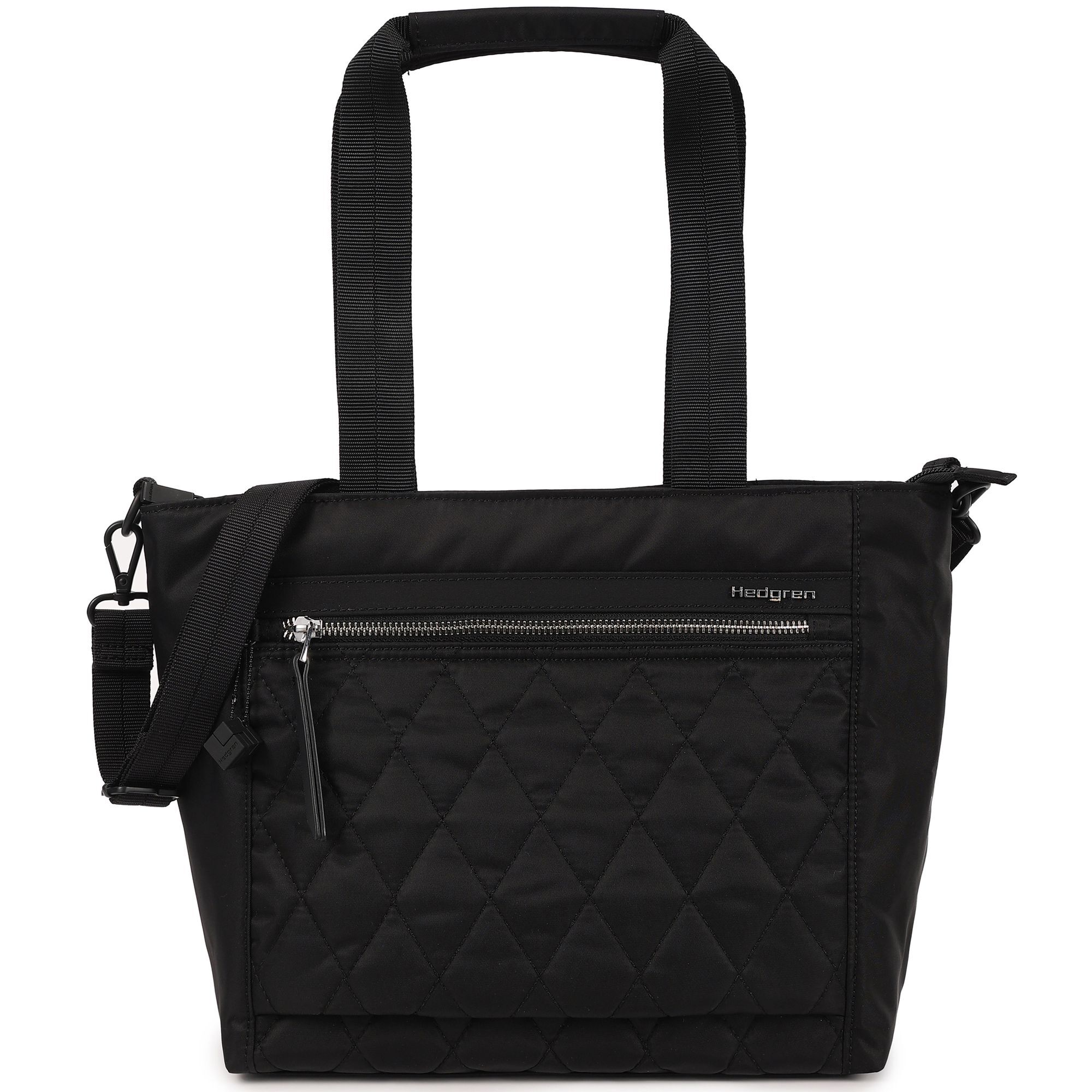 Сумка шоппер Hedgren Inner City Zoe Tasche RFID Schutz 37см, стеганый черный сумка плечевая hic412 inner city sally crossover bag rfid 003 black