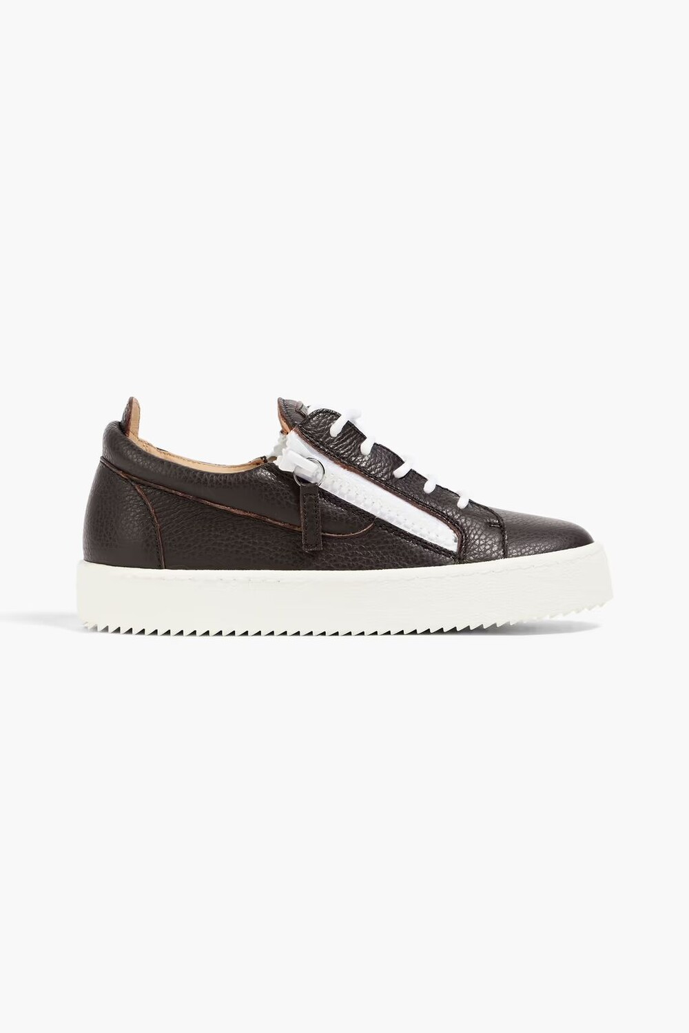 

Кроссовки May London из шагреневой кожи Giuseppe Zanotti, темно коричневый