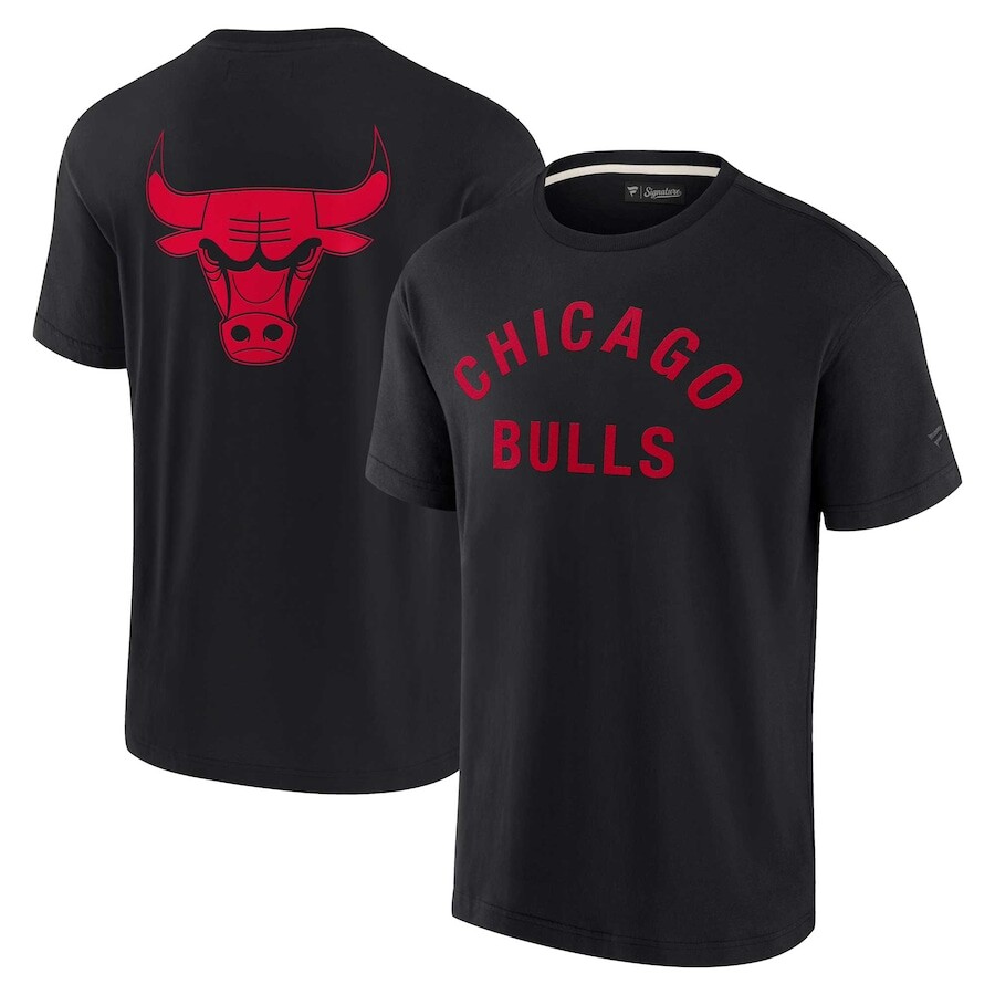 

Футболка с коротким рукавом Fanatics Signature Chicago Bulls, черный