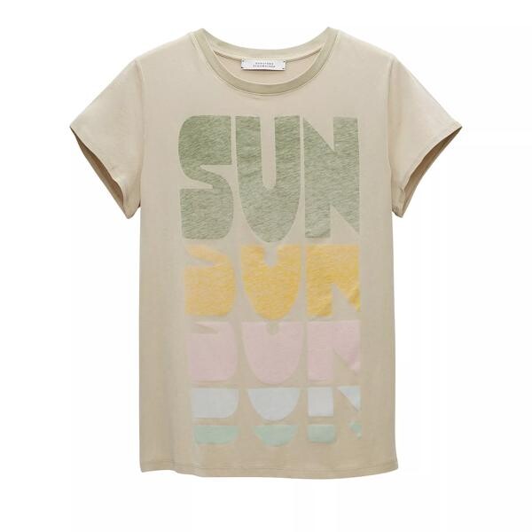 

Футболка sun child shirt green mix Dorothee Schumacher, мультиколор