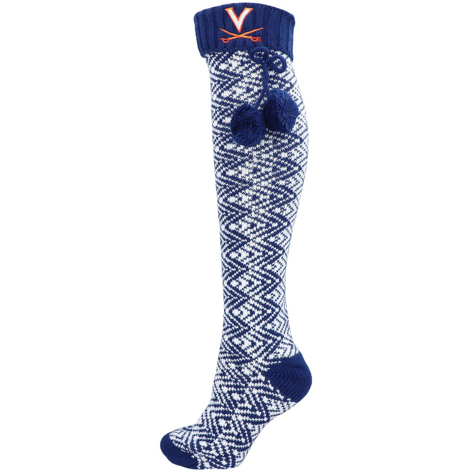 

Женские носки до бедра ZooZatz Virginia Cavaliers с геометрическим рисунком