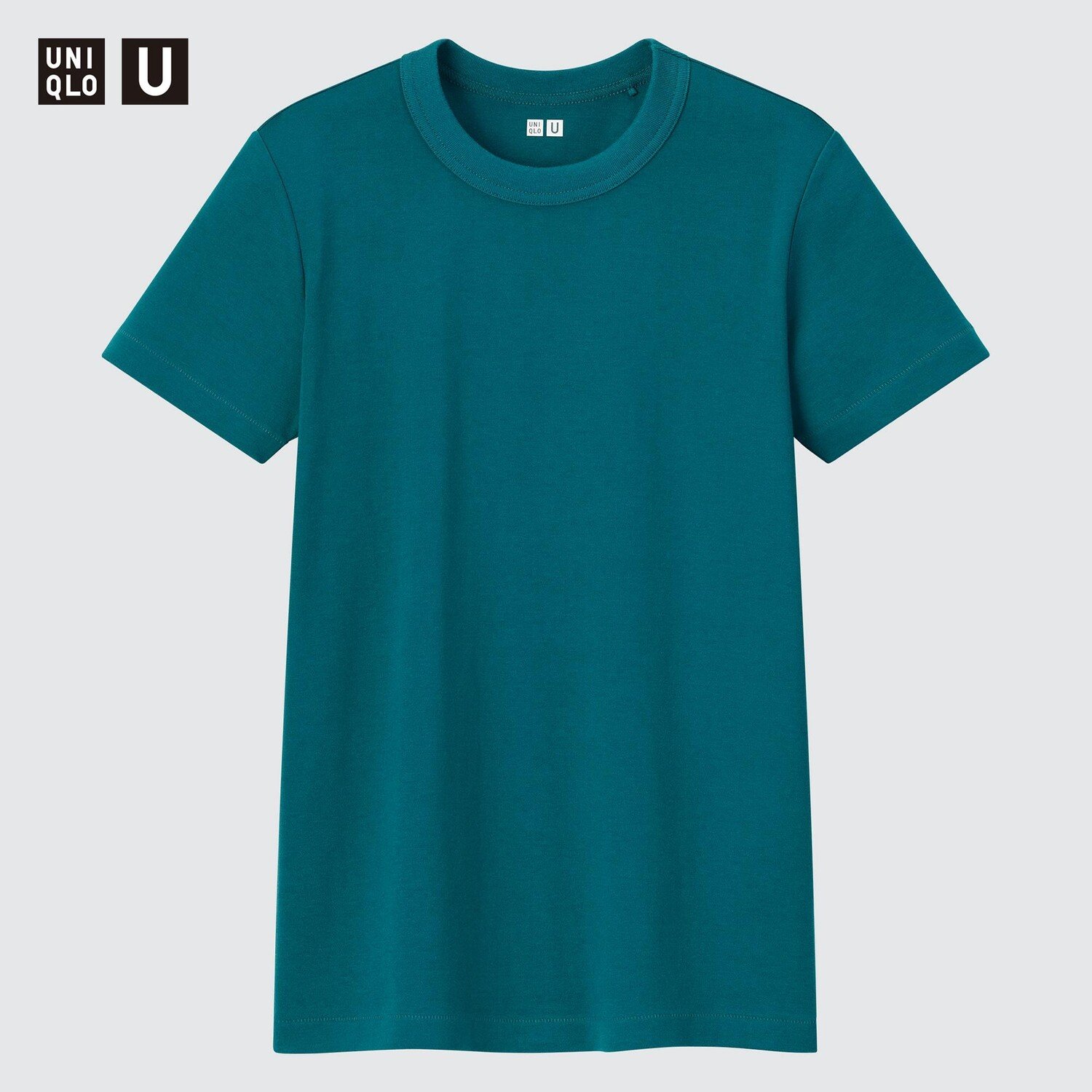 

Футболка с круглым вырезом и короткими рукавами UNIQLO, темно-зеленый