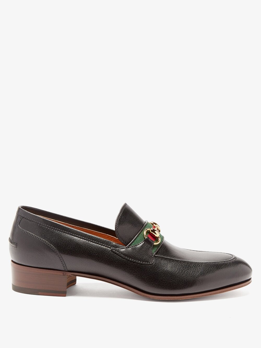 

Кожаные лоферы horsebit Gucci, черный