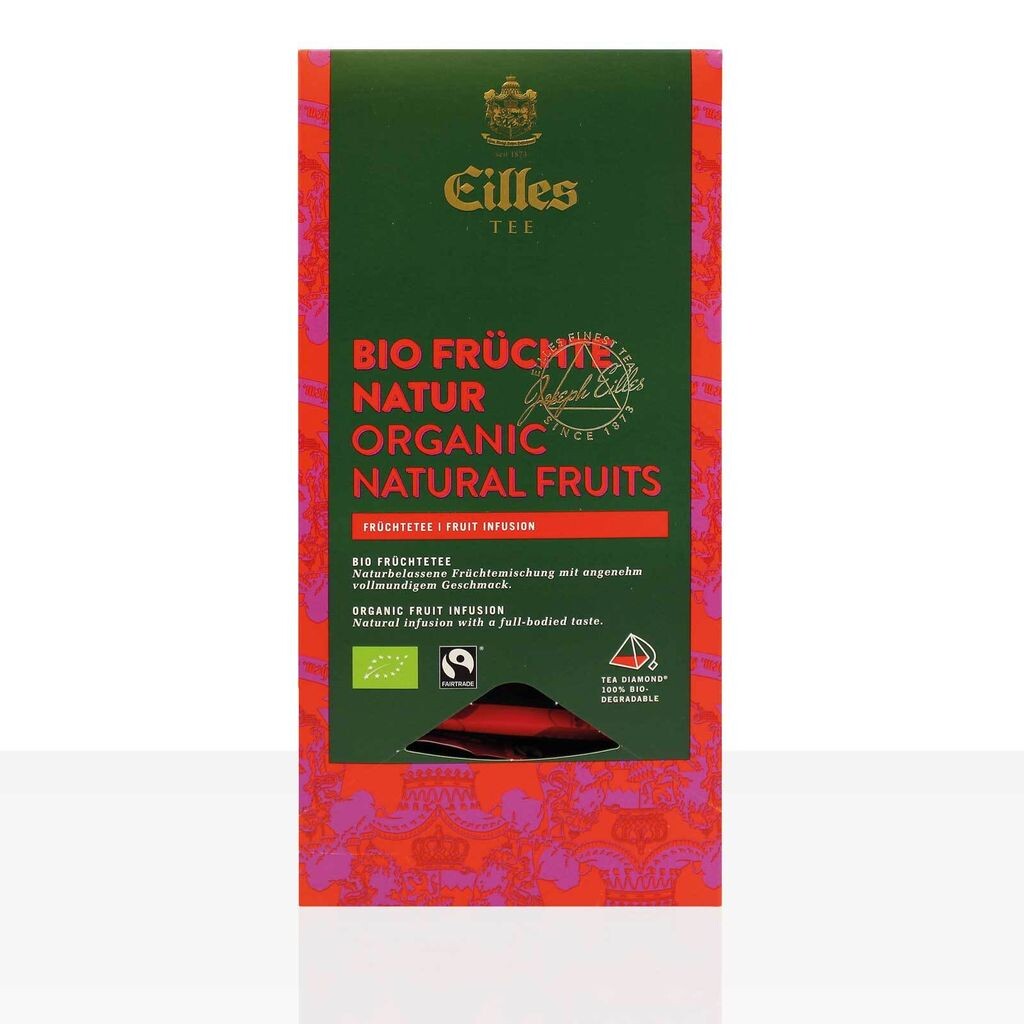 

EILLES World Luxury Selection Natural Fruits, 5 x 20 пакетиков, фруктовый чай Fairtrade в индивидуальной упаковке