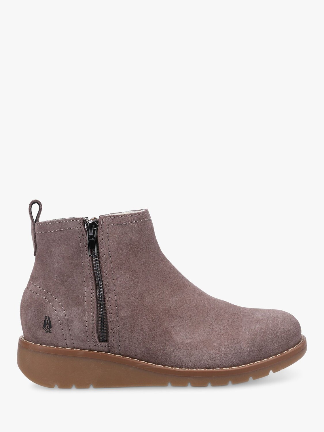 

Замшевые ботильоны Libby Hush Puppies, серо-коричневый