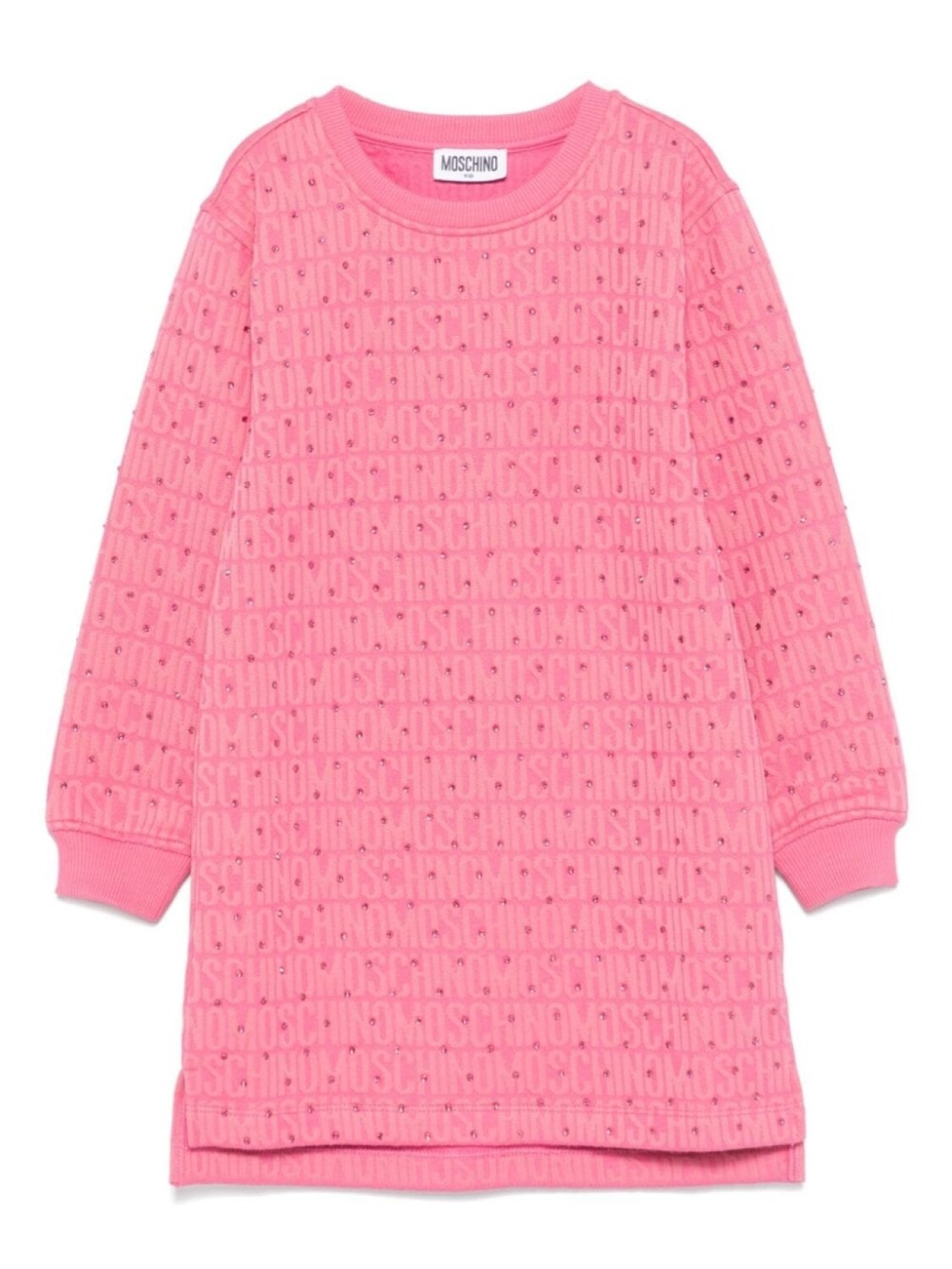 

Moschino Kids платье со стразами, розовый