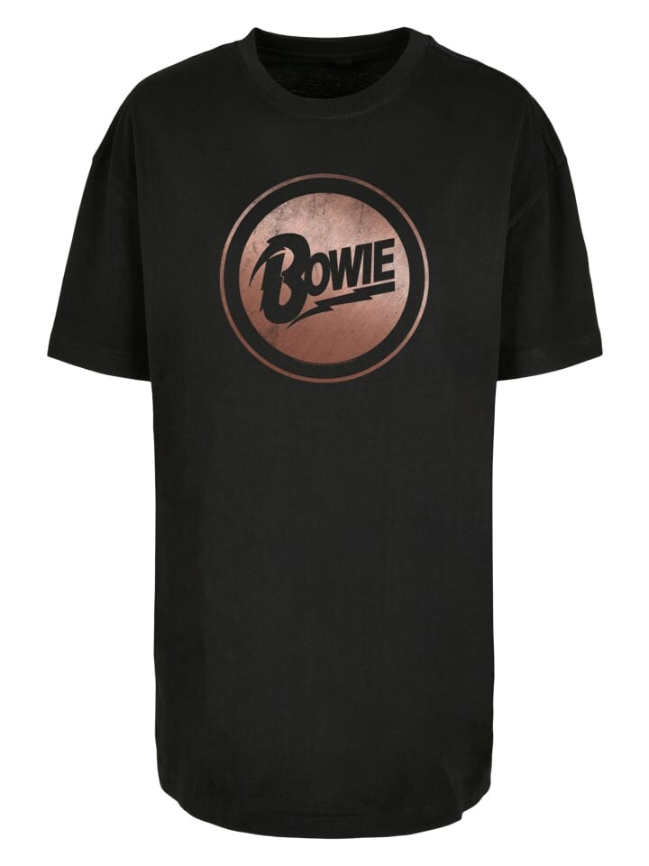 

Футболка F4NT4STIC Oversized Boyfriend Tee David Bowie Rose Gold Circle, черный