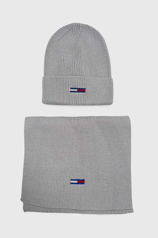 

Шарф и шапка Tommy Jeans, серый
