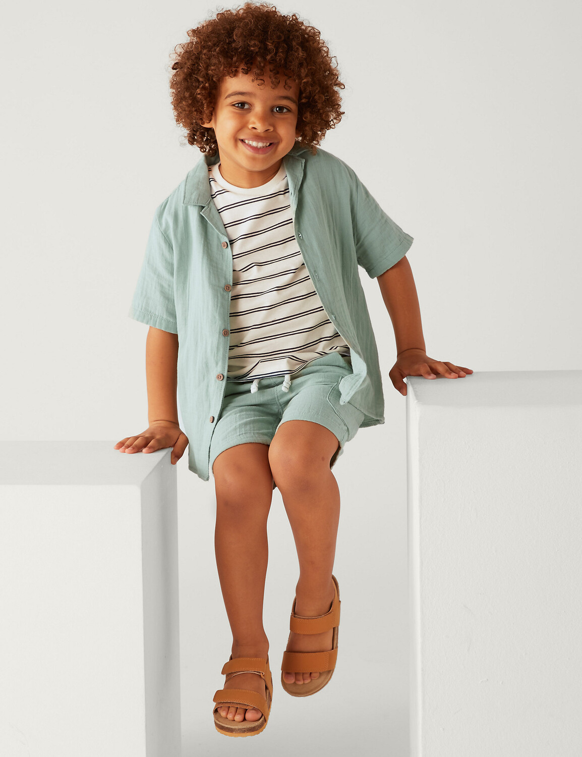 

Комплект из 2 рубашек и футболок из чистого хлопка (2–8 лет) Marks & Spencer