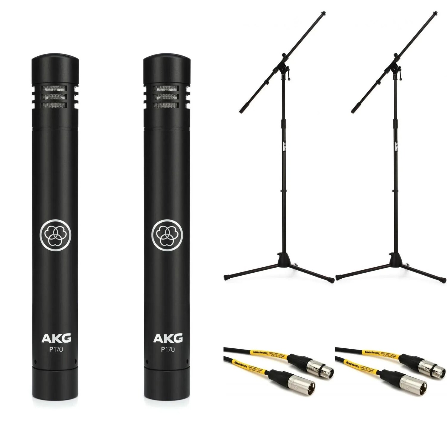 

AKG P170 Конденсаторный микрофон с малой диафрагмой, подставкой и кабелем (пара)