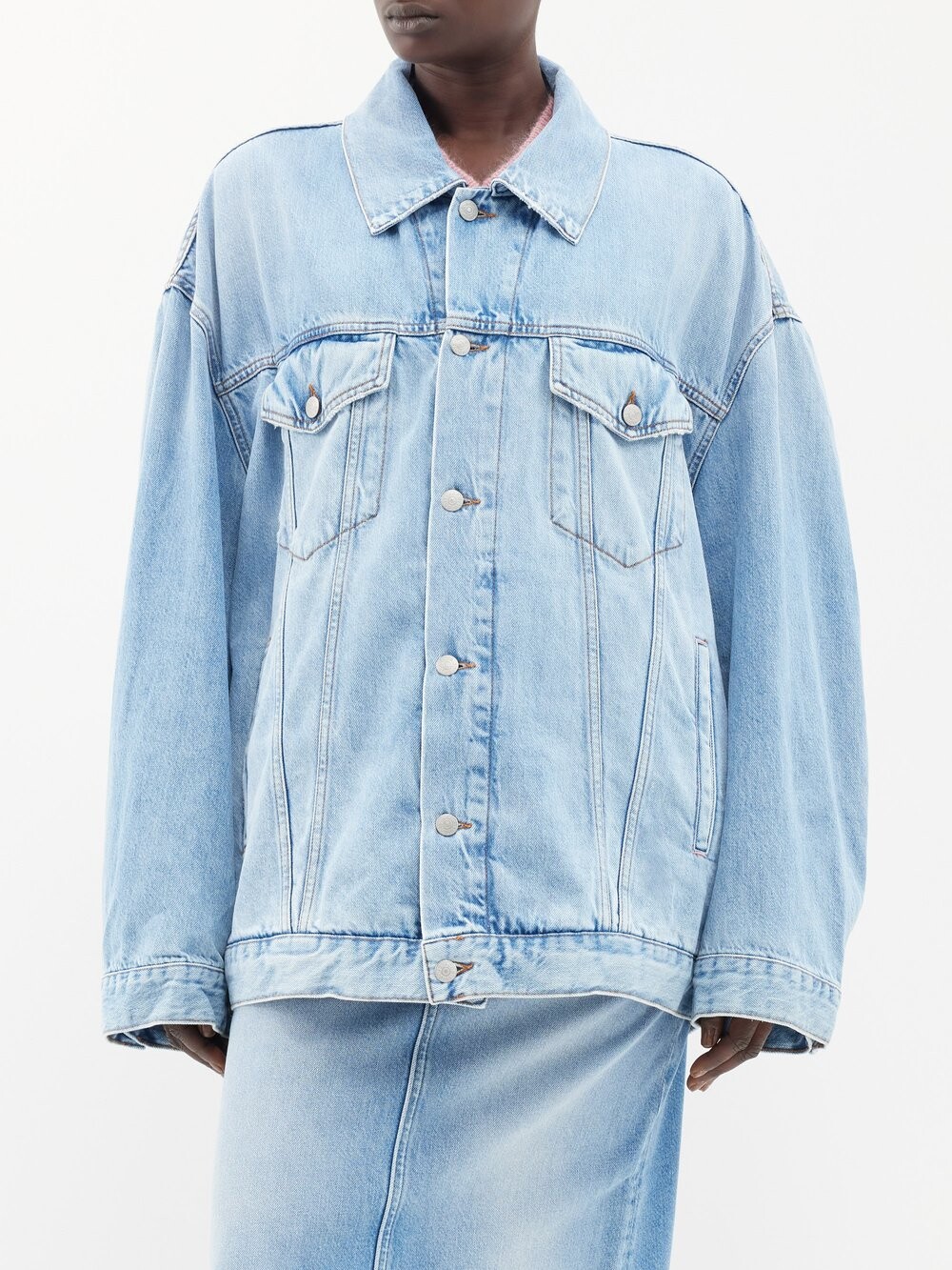 

Джинсовая куртка оверсайз morris Acne Studios, синий