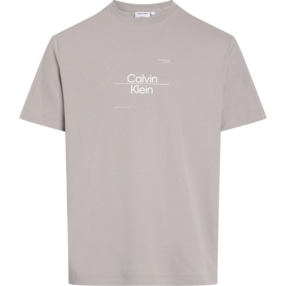 

Футболка с коротким рукавом Calvin Klein Optic Line Logo, бежевый