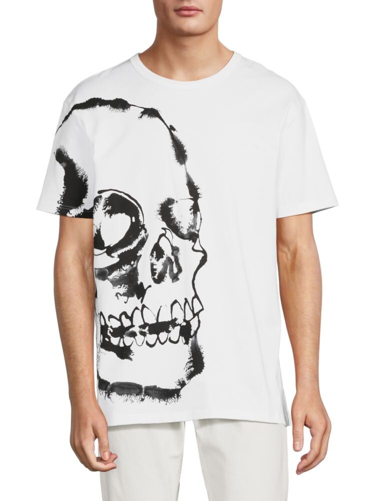 

Футболка с рисунком черепа Alexander Mcqueen, цвет White Black