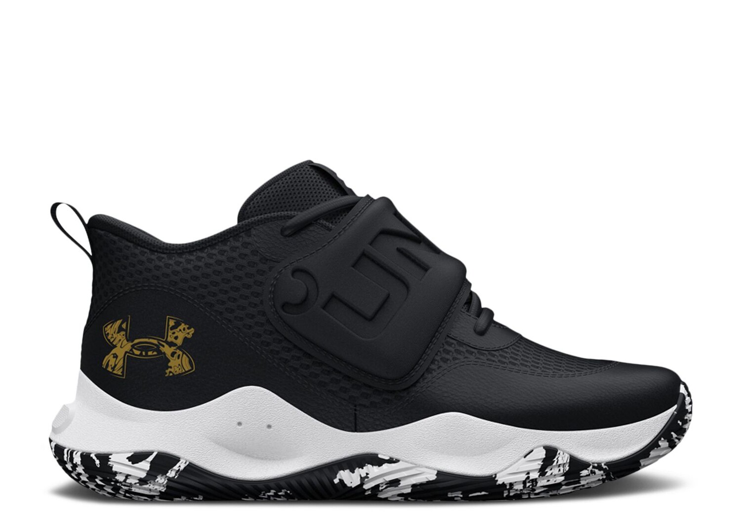 

Кроссовки Under Armour Zone Bb 2 Gs 'Black Metallic Gold', черный