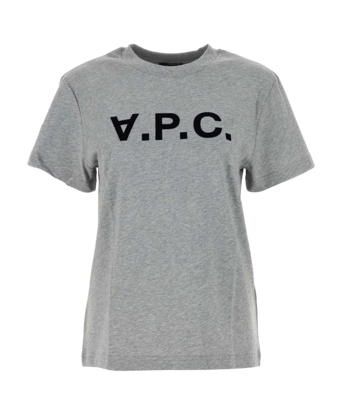 

Хлопковая футболка A.P.C., серый