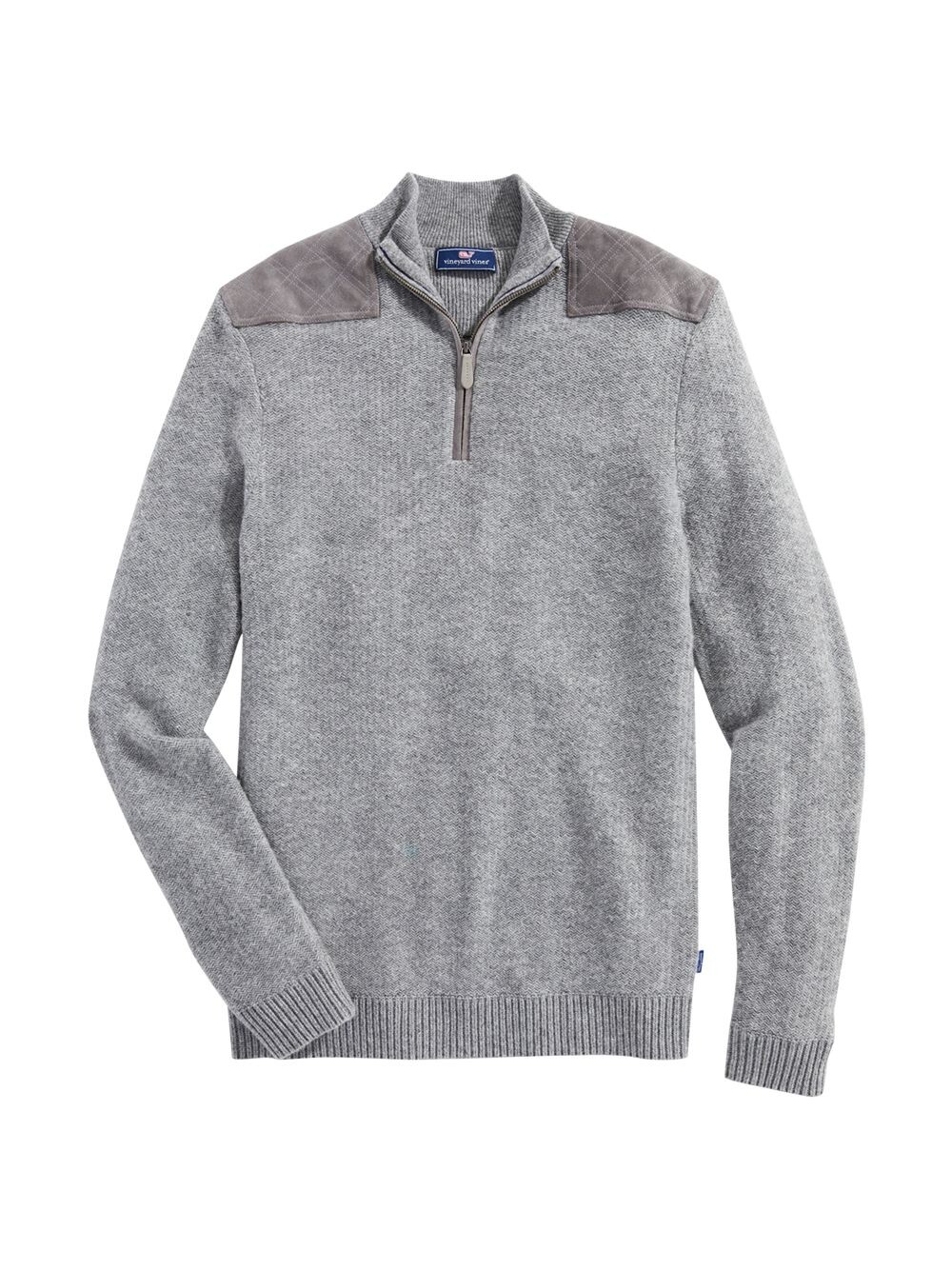 

Свитер Shep с узором шеврон Vineyard Vines, серый