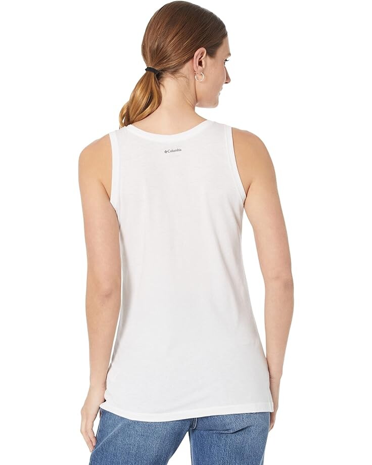 Топ Columbia Bluff Mesa Tank Top, цвет White/Floral Landscape sketch landscape