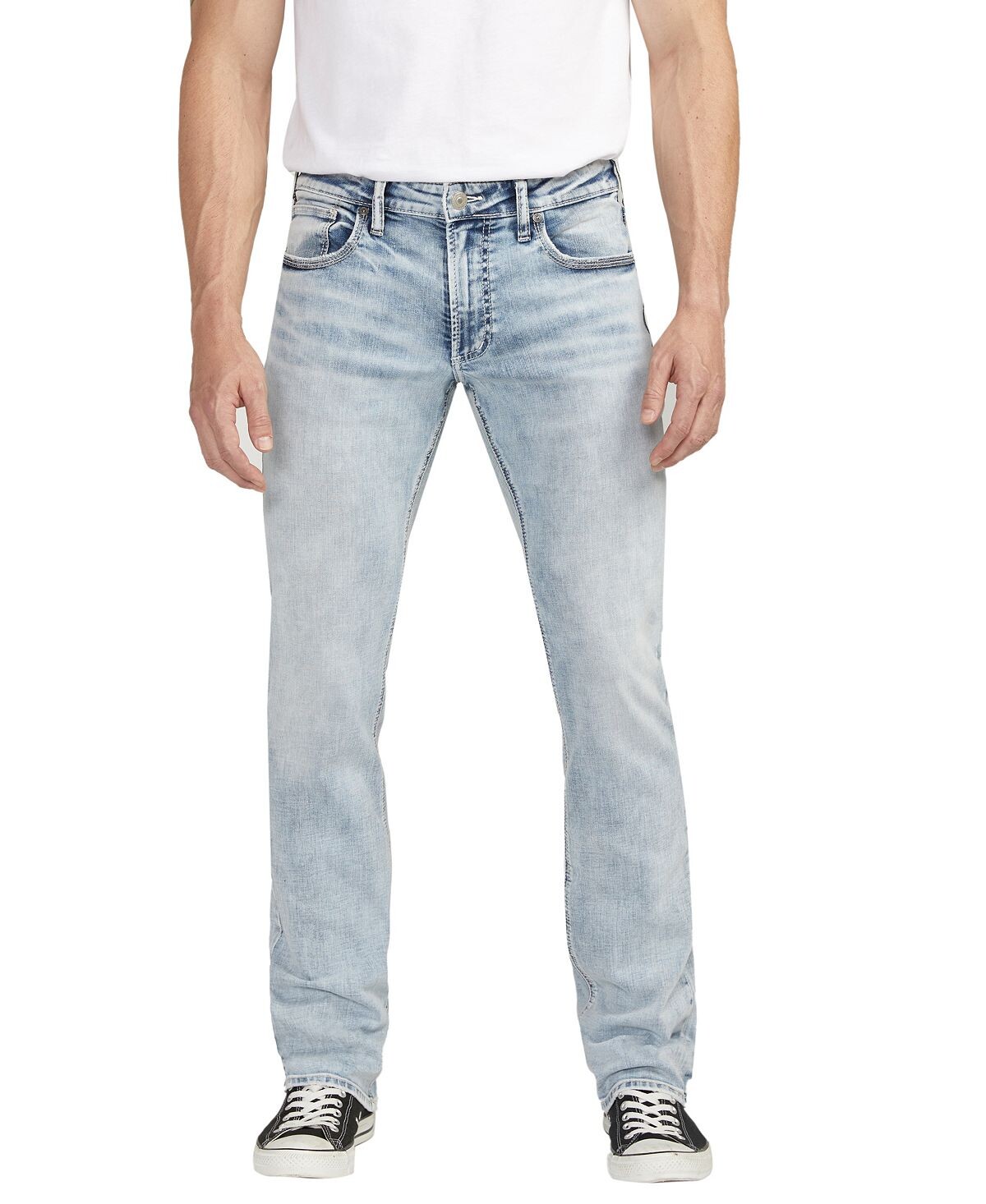 

Мужские зауженные прямые джинсы Allan Silver Jeans Co.