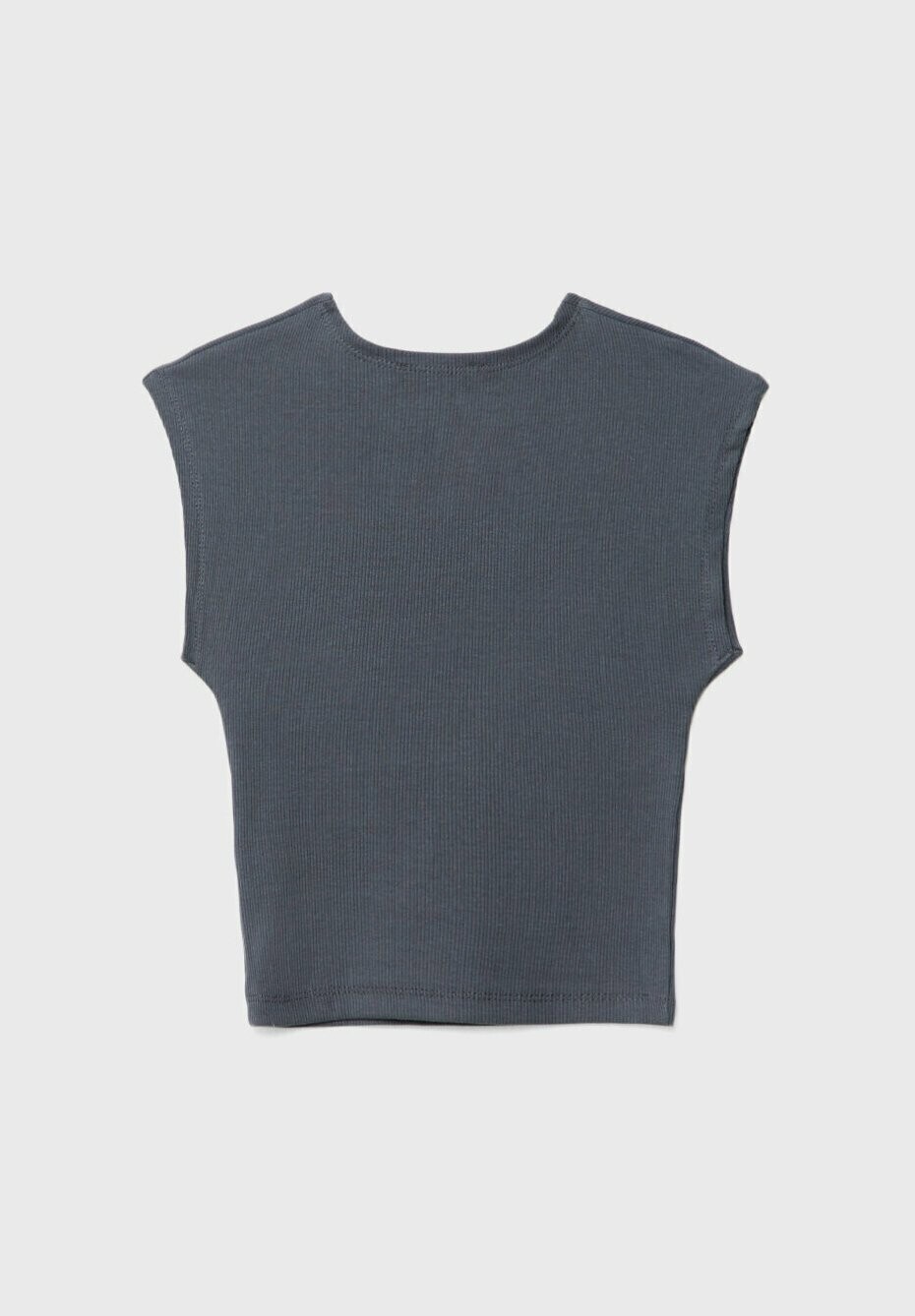 

Топ STUDDED WITH SLEEVES Stradivarius, темно-серый