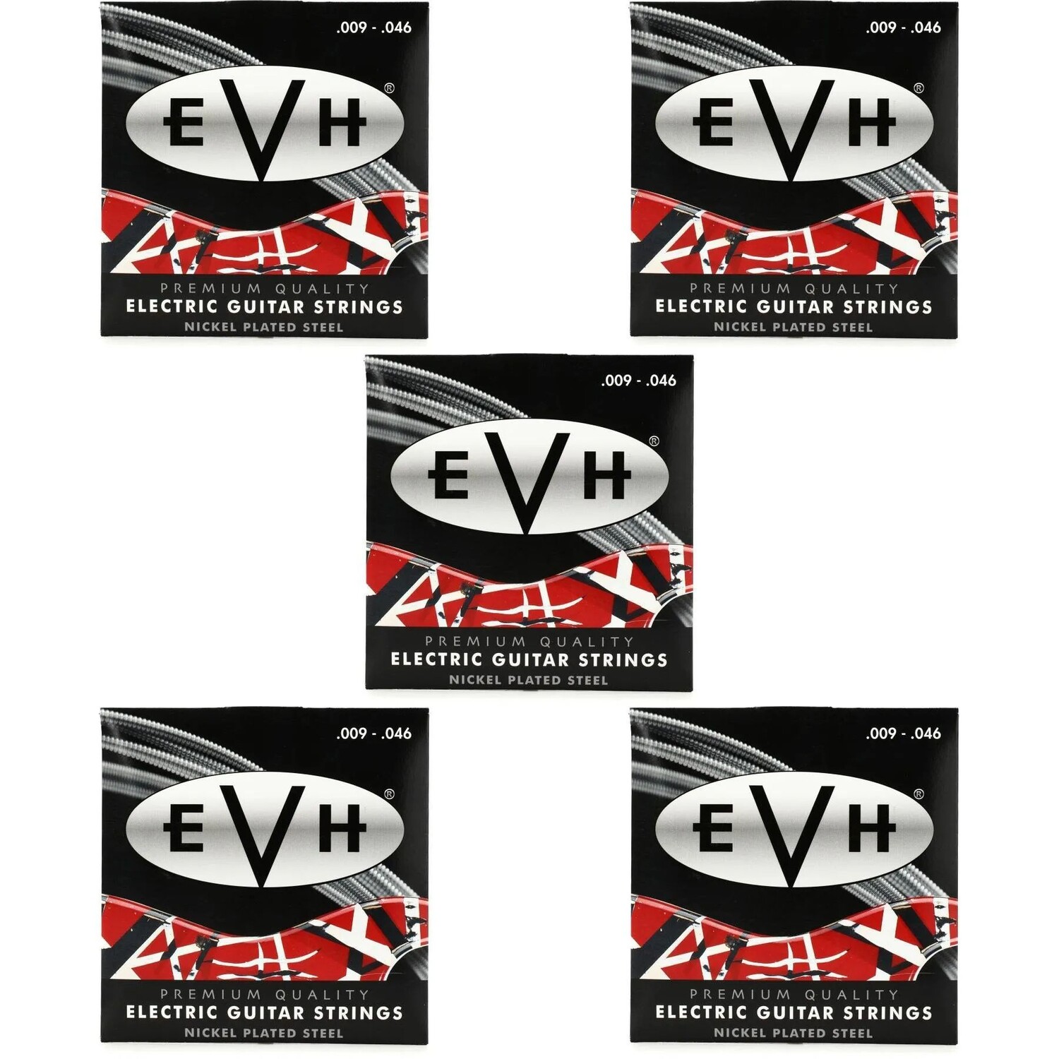 

Струны для электрогитары EVH Premium — .009-.046 (5 шт. в упаковке)