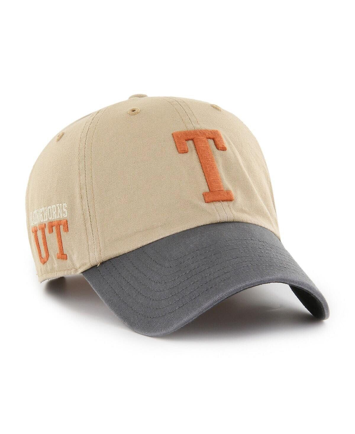 

Мужская регулируемая шапка цвета хаки Texas Longhorns Ashford Clean Up '47 Brand
