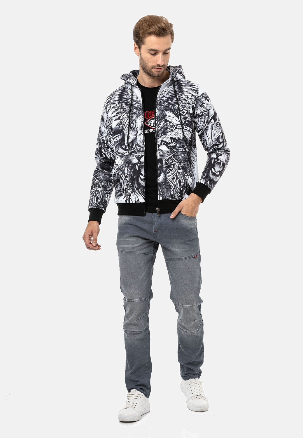 

Куртка Cipo & Baxx Sweatjacke, белый