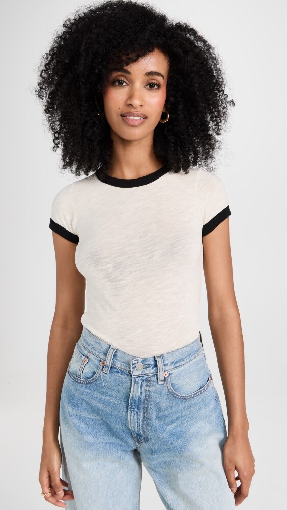 

Футболка NSF Bodhi Crop Fitted Ringer