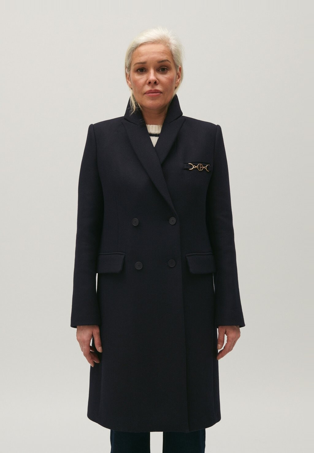 

Полупальто Gisele Claudie Pierlot, цвет marine