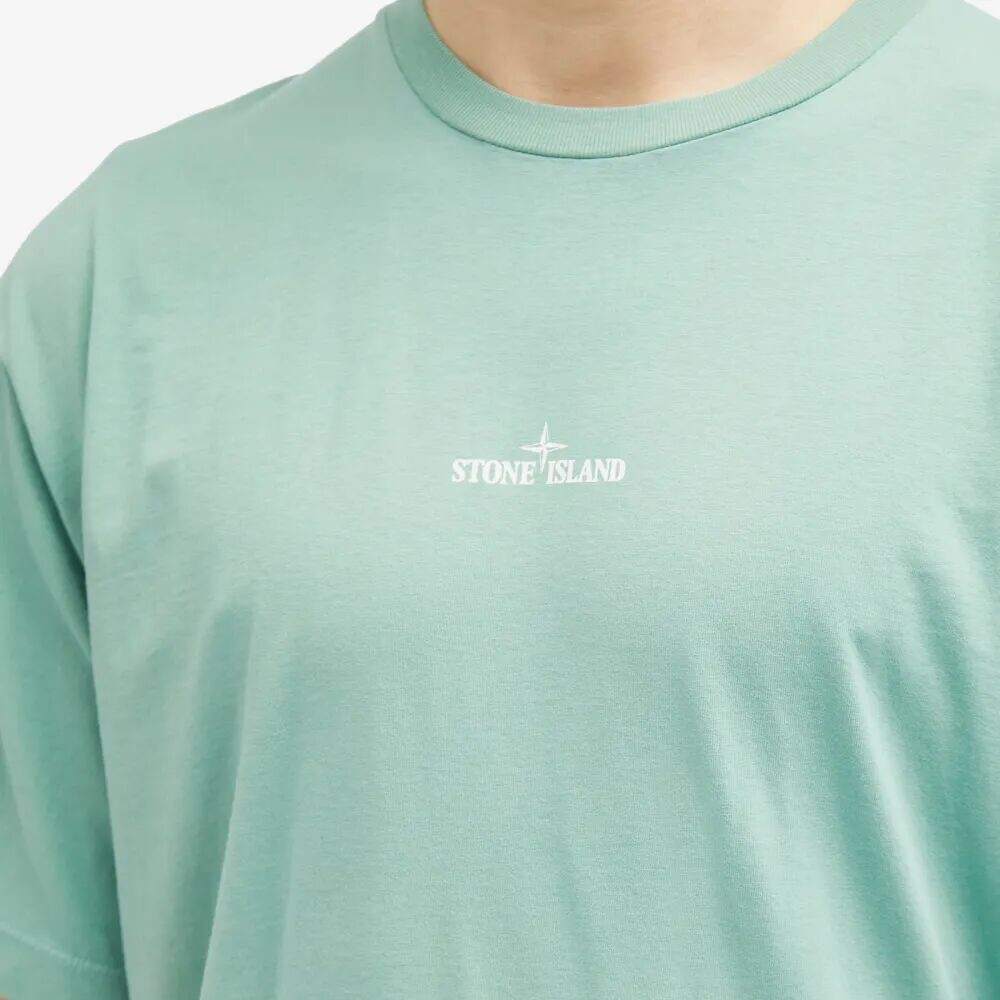 

Stone Island Футболка с царапанным принтом, зеленый