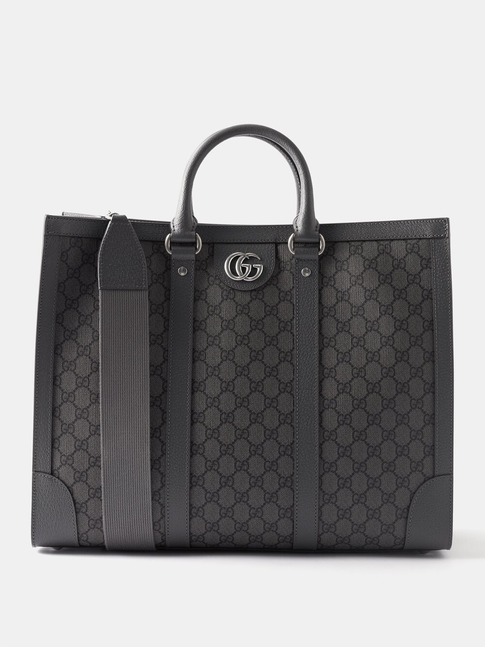 

Сумка через плечо ophidia gg-supreme с кожаной отделкой Gucci, черный