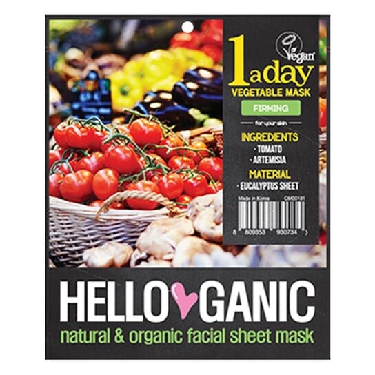 

Растительная маска One A Day, маска для лица, 1 шт. Hello Ganic, Inna marka