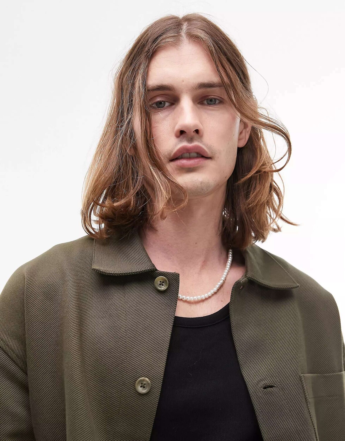 

Твиловая куртка оверсайз Topman цвета хаки