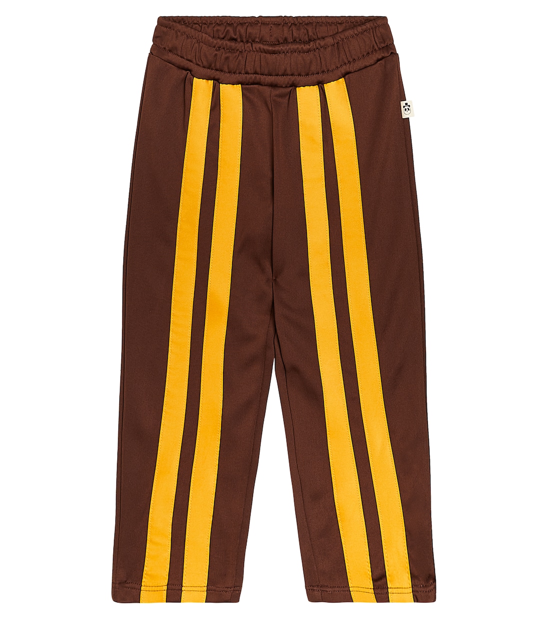 цена Полосатые спортивные штаны Mini Rodini, коричневый