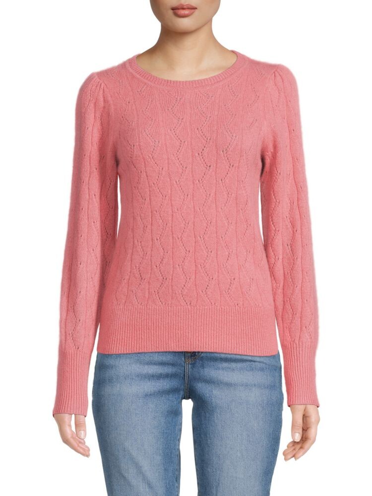 

Свитер Pointelle с круглым вырезом Saks Fifth Avenue, цвет Color