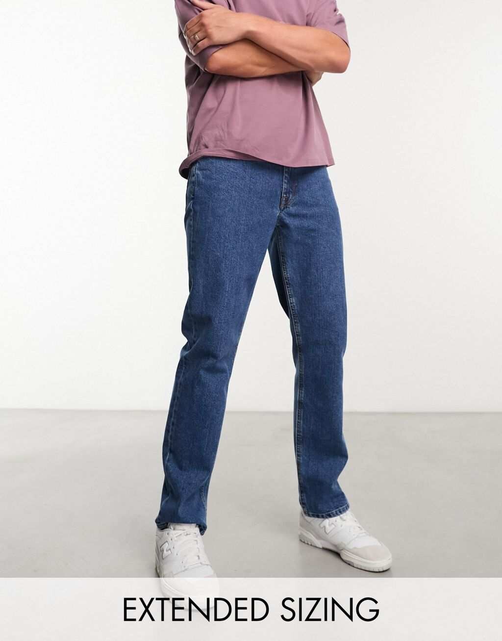 

Синие эластичные узкие джинсы ASOS DESIGN