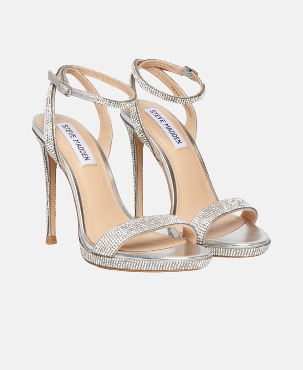 

Босоножки на каблуке Steve Madden, серебряный