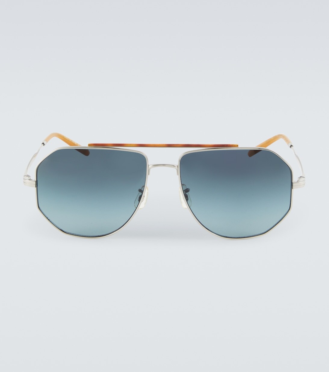 

Солнцезащитные очки-авиаторы Moraldo из коллаборации с Oliver Peoples Brunello Cucinelli, синий