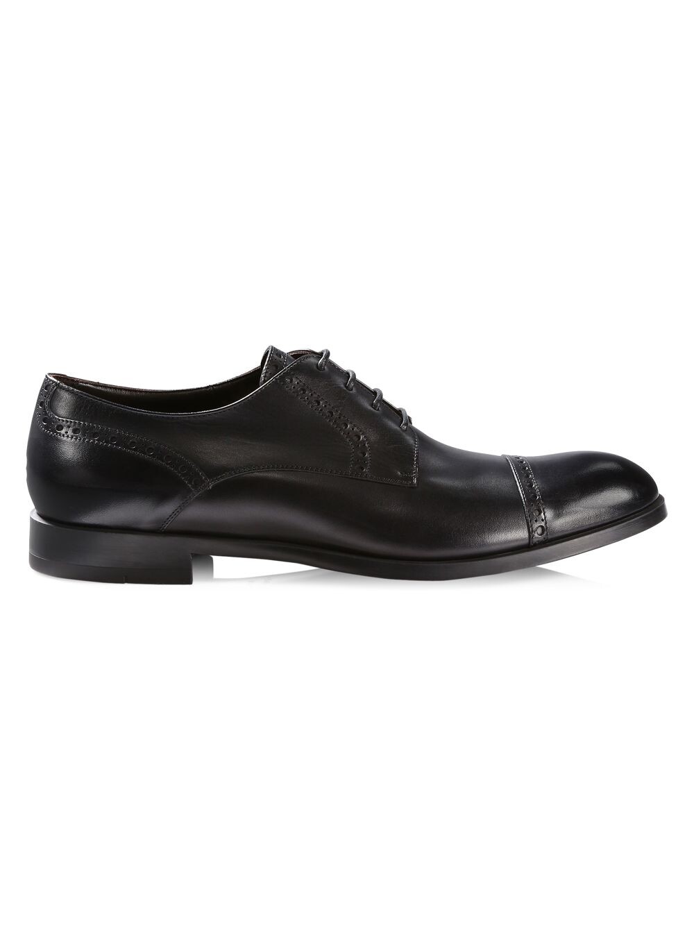 

Кожаные туфли дерби Siena Flex с открытым носком ZEGNA, черный