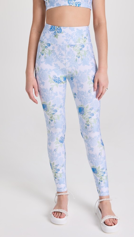 

Леггинсы LoveShackFancy Jutta Leggings, синий