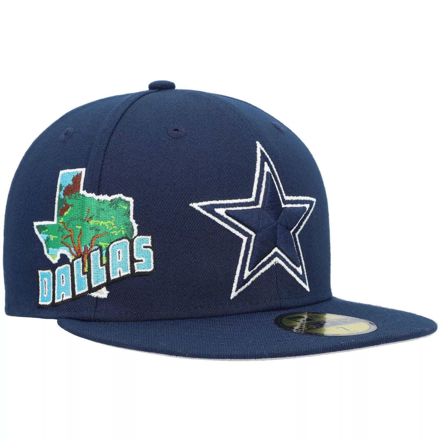

Мужская приталенная шляпа New Era Navy Dallas Cowboys Stateview 59FIFTY