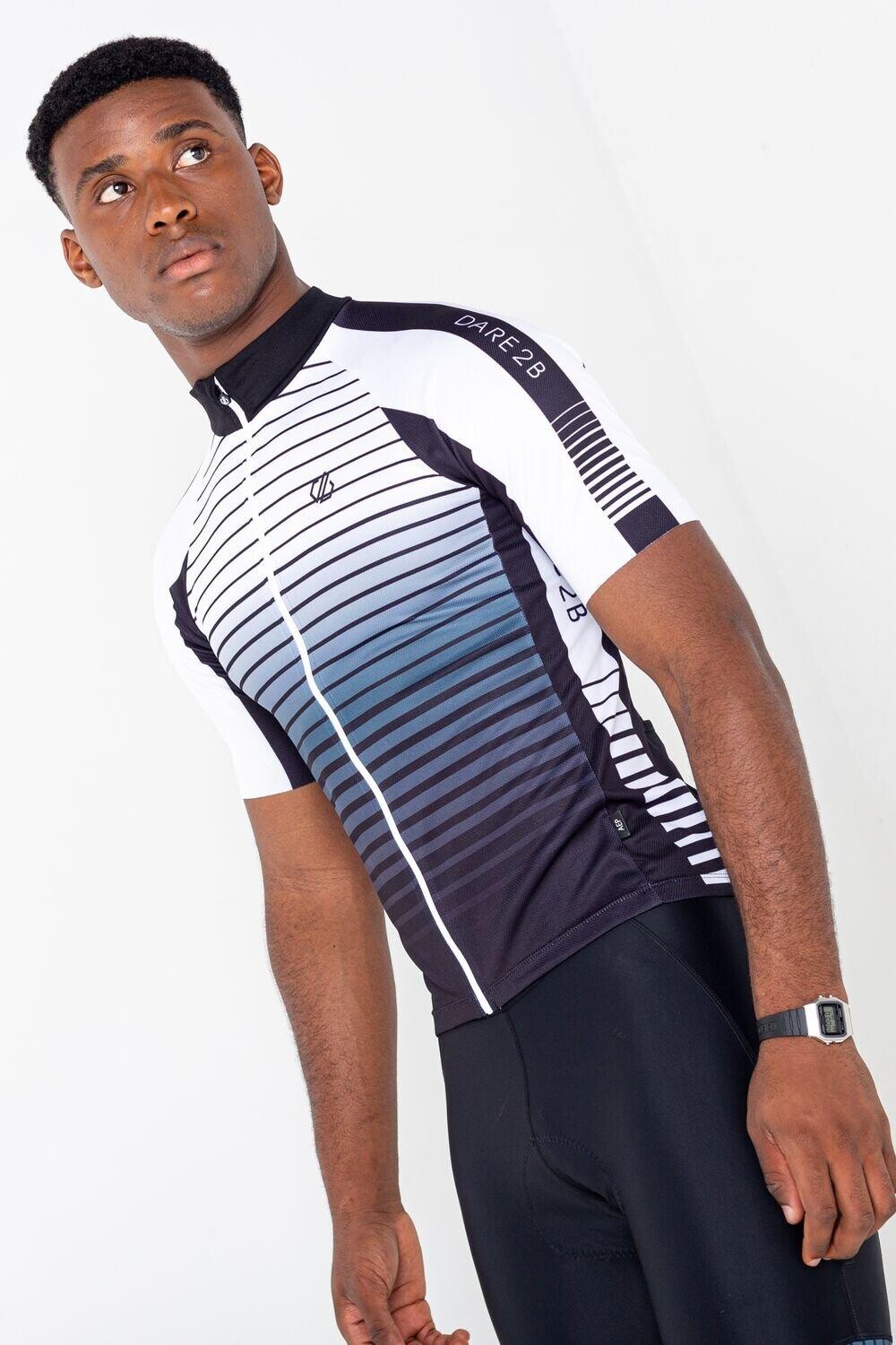 

Куртка Reflective Vect Cool Eco 'AEP Virtuous' Full Zip Short Sleeve Jersey Dare 2b, черный