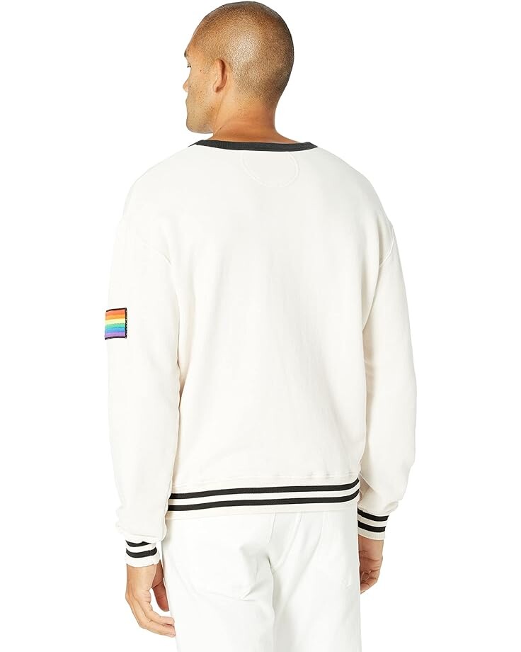 

Толстовка Splits59 Pride Caster Organic French Terry Sweatshirt, цвет Vintage White/Black